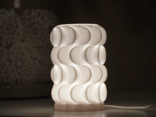 LovyHomy - Dalga Desen Minimalist Lamba, Masa Aydınlatması